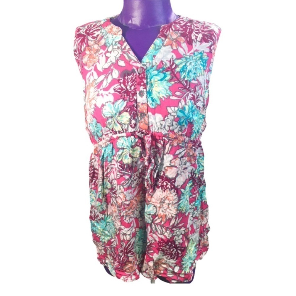 Oh Baby by Motherhood vneck floral tank S